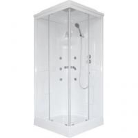 Гидромассажный бокс Royal Bath 90х90х217, матовое стекло, белый профиль, RB 90HP2-М