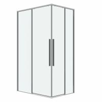 Душевая кабина Grossman Galaxy 100х80 раздвижная, хром, 300.K33.01.1080.10.00