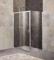 Душевая кабина BelBagno Unique (1200-1350)x800x1900, прозрачное стекло, хромированный профиль, UNIQU