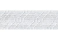 Керамическая плитка настенная CIFRE ceramica CROWN KLIFF WHITE 30X90