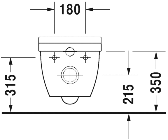 Унитаз подвесной Duravit Starck 3 Rimless с сиденьем микролифт, 45270900A1