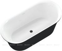 Ванна акриловая Aquanet Family Smart 170*78 см , белый глянец/черный матовый, 88778-GW-MB