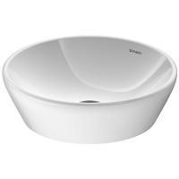 Раковина Duravit D-NEO круглая Ø400 мм, без отв под смеситель, без перелива, крепёж, 2371400070