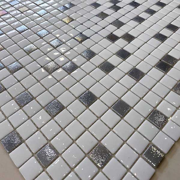 Мозаика стеклянная Zetoglass на сетке, лист 32х32 см, чип 25х25 мм, TZ-0-2501L