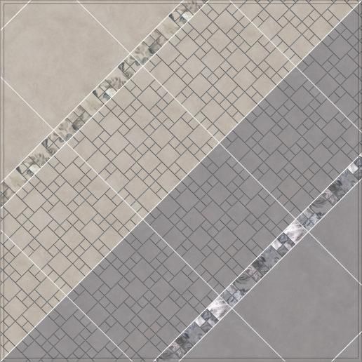 Вставка Kerama Marazzi Александрия серый 5х5 POG002