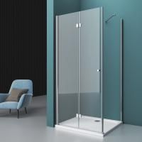 Душевая кабина BelBagno Albano 800x1000x1950, прозрачное стекло, хромированный профиль, ALBANO-ASH-1