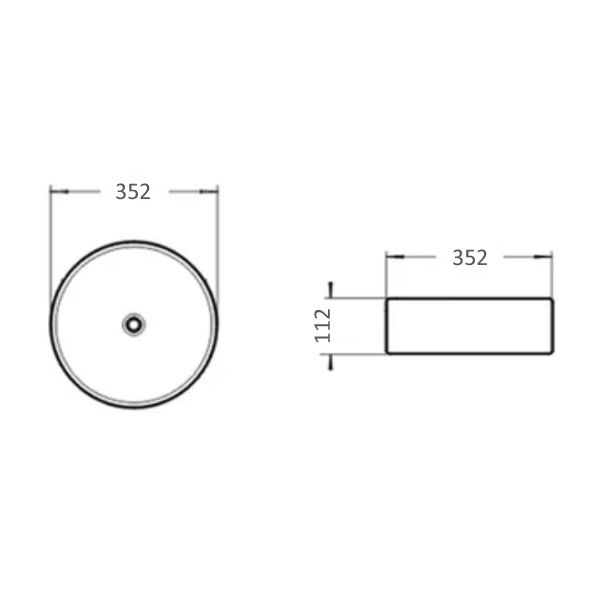 Раковина Comforty 9111 MH светло серая матовая, 00-00007632