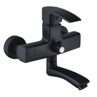 Смеситель для ванны Mixxus MAGNUM 009 BLACK EURO, поворотный излив, черный, CR0654
