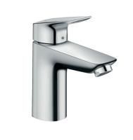 Смеситель для раковины Hansgrohe Logis 100, со сливным клапаном Push-Open, хром, 71107000
