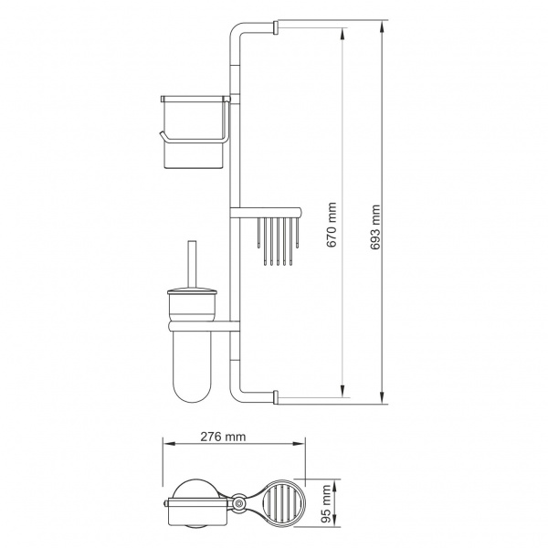 Стойка / Набор держателей WasserKRAFT , K-1438