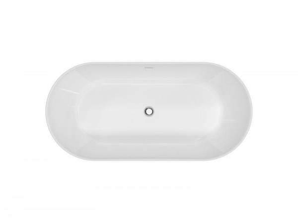 Ванна акриловая BelBagno 139.5*68 см, белая, BB306-1395