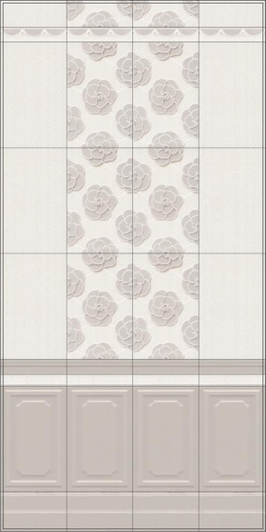 Бордюр Kerama Marazzi 25х5,4 Багатель NT\A260\6352