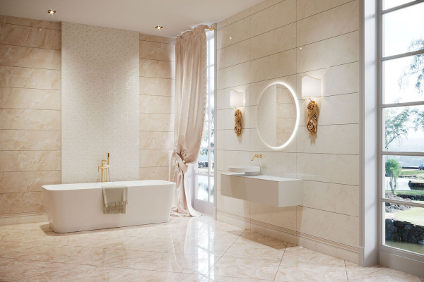 Керамическая плитка настенная Eurotile Ceramica ERMITAGE BEIGE 29,5х89,5, 582 EMU3BG