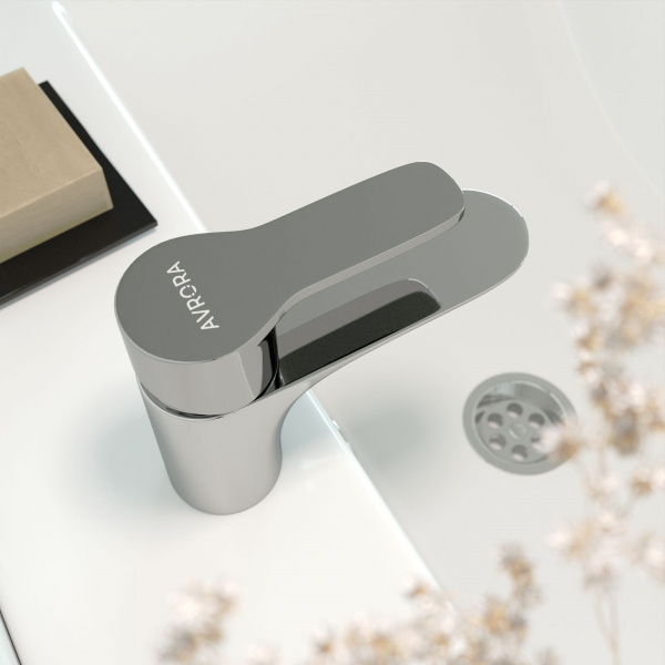Смеситель для умывальника Avrora Mirro монолитный, AV3310
