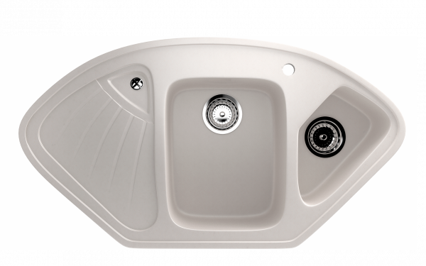 Мойка для кухни EcoStone ES-29, 1030x555 мм, с отверстием под смеситель (Мойка для кухни EcoStone ES-29-331, 1030x555мм, с отверстием под смеситель, белый)