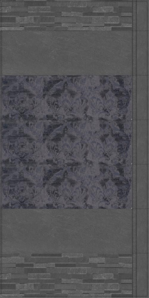 Керамическая плитка настенная Kerama Marazzi Гренель серый темный структура 30х89,5 13055R