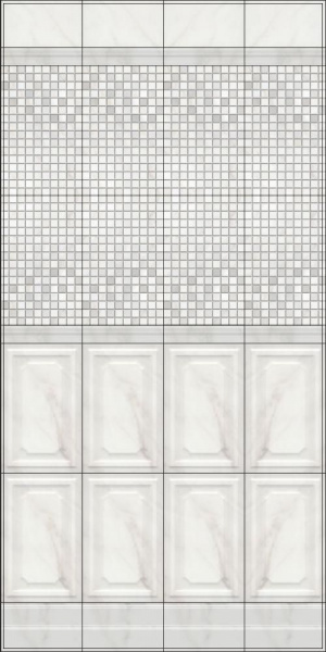 Бордюр Kerama Marazzi 25х5,5 Багет Гран Пале серый BLE008