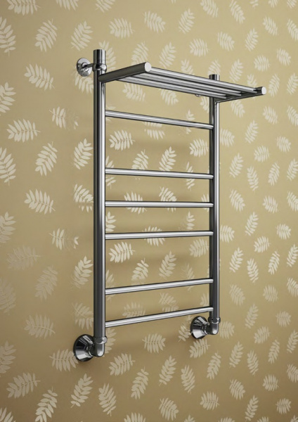 Полотенцесушитель водяной Маргроид Вид 10 лесенка с полкой 120*50, B10 120*50 с полкой