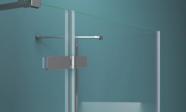 Душевая кабина BelBagno Kraft 800x800x1950, прозрачное стекло, хромированный профиль, левый, KRAFT-A