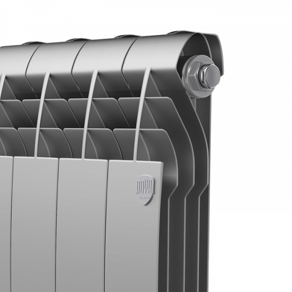 Радиатор биметаллический Royal Thermo BiLiner 500 /Silver Satin - 8 секций, серебристый, RTBSS50008