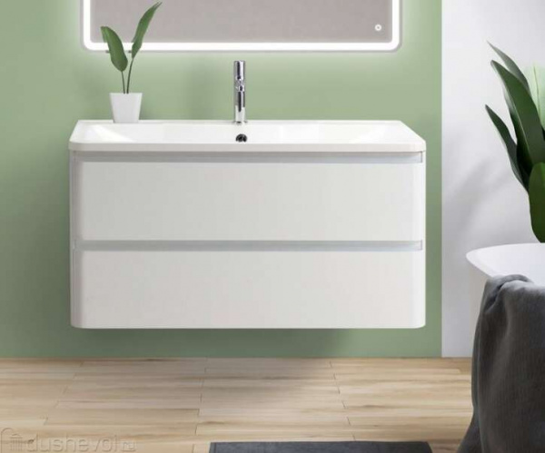 Тумба под раковину подвесная BelBagno ALBANO-CER Bianco Lucido, 770x444x500, ALBANO-CER-800-2C-SO-BL