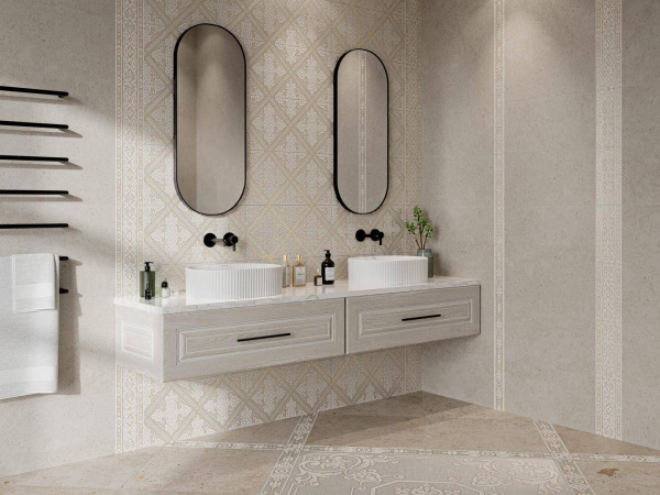 Бордюр Kerama Marazzi Карму бежевый мат 30х9,6, 11210R\4