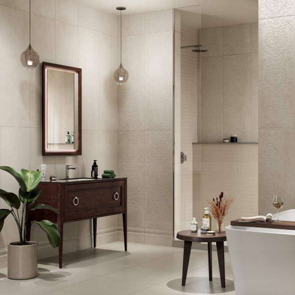 Декор Kerama Marazzi Монсеррат мозаичный серый светлый мат 40х20, MM14043