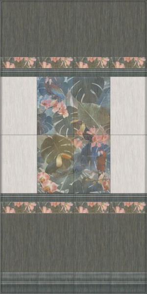 Бордюр Kerama Marazzi Пальмовый лес 40x7,7 HGD\A364\6000