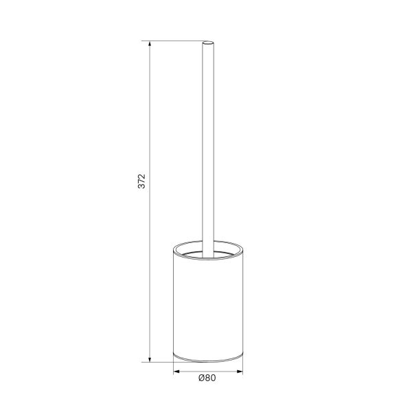 Ерш IDDIS Petite, графитовый матовый, PETGMP0i47