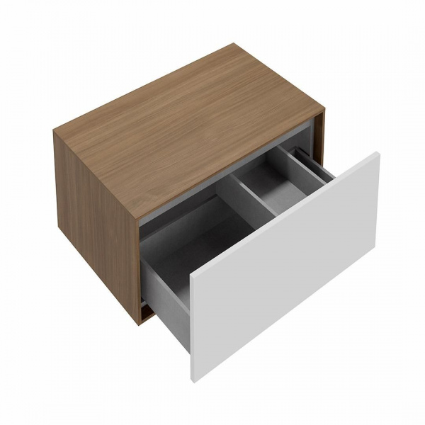Тумба Kerama Marazzi Atollo/Атолло напольная/подвесная с ящиком 80, белая матовая, AT.80\WHT.M