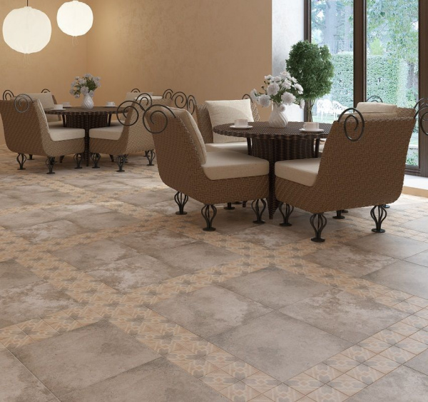 Декор Grasaro Tivoli Structure Grey/Серый G-242/d03 40х40 G-242/S/d03/40x40