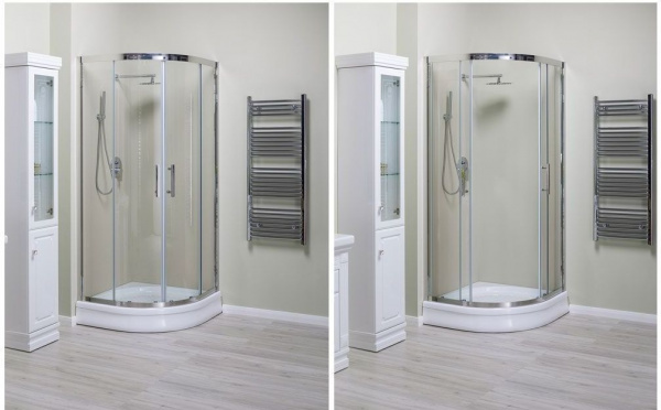 Душевая кабина Aquanet Delta NPE2142 90x90, R550, прозрачное стекло