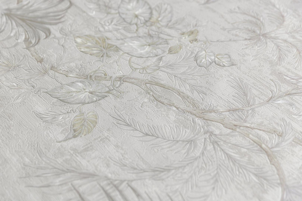 Обои виниловые Kerama Marazzi Оранжерея мотив, белый, KM6301