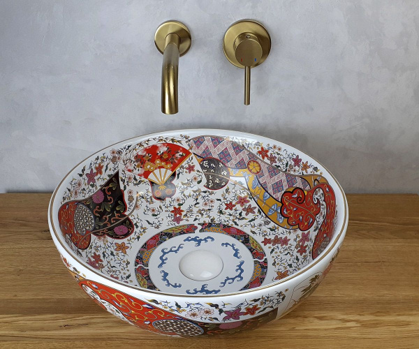 Раковина-чаша Bronze De Luxe Festival, 400x400x140, 2231