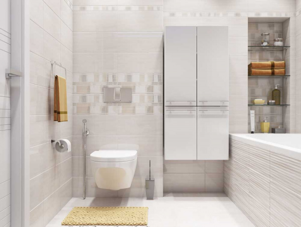 Бордюр Cersanit Атрия (Atria) бежевый 5х44 10115