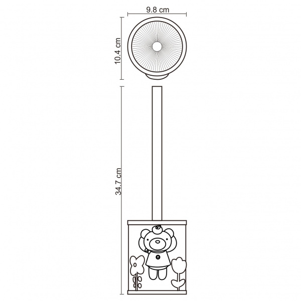Щетка для унитаза WasserKRAFT K-3400, K-3427