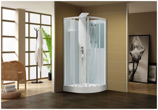 Душевая кабина Aquanet Passion R 90x90, прозрачное стекло