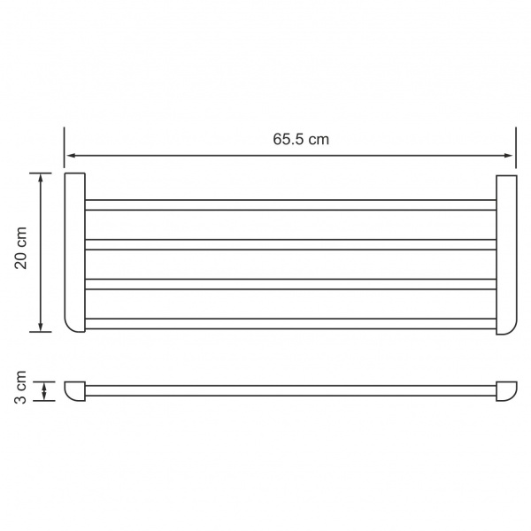 Полка WasserKRAFT Kammel K-8300, K-8311