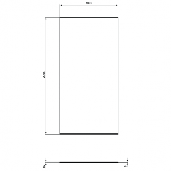 Душевая стенка Ideal Standard I.Life WetRoom Dual 100 см, T4875EO