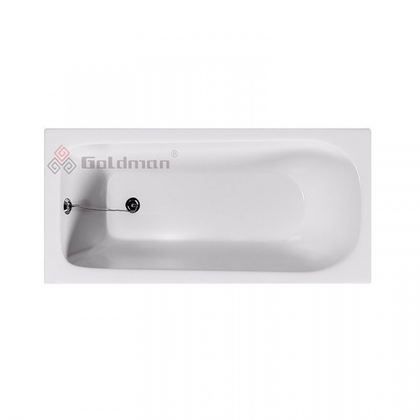 Ванна чугунная Goldman Классик 130*70 см, с ножками, без ручек, белая, Classic 130*70*40