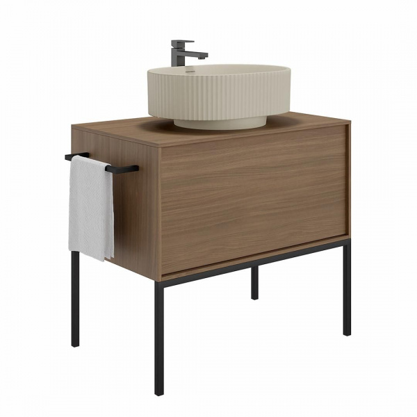 Тумба Kerama Marazzi Atollo/Атолло напольная/подвесная с ящиком 80, деревянная, AT.80\WD