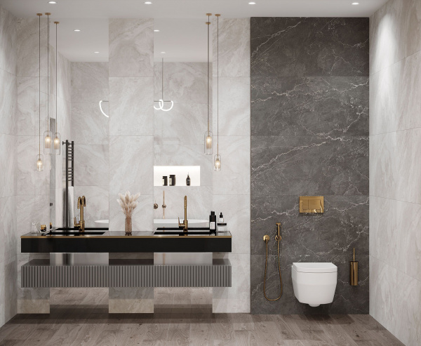 Керамогранит Laparet Титан Вайт 60x60 структурный, х9999286897