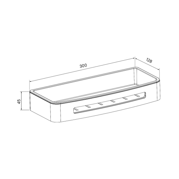 Полка IDDIS  Optima Home, хром полированный, SHE10SPi44