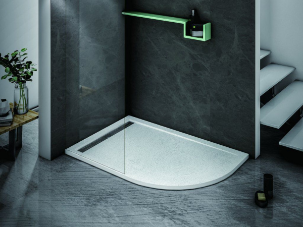 Экран для поддона Cezares из искусственного мрамора 1200x900x100, TRAY-AS-RH-120/90-100-SCR-L