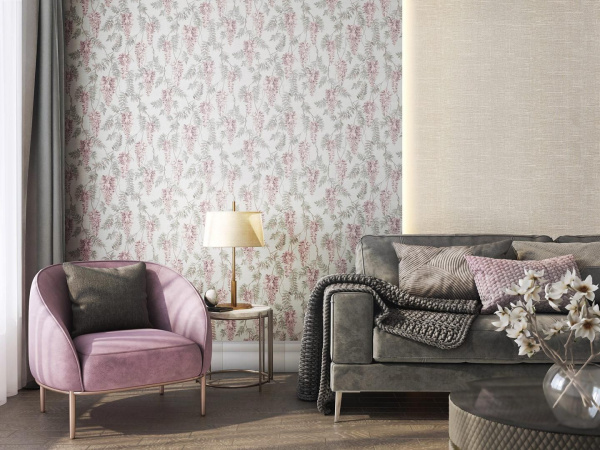 Обои виниловые Kerama Marazzi Эдем фон, зелёный, KM5808