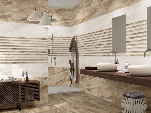 Бордюр Cube Ceramica Napoli Border-1 with gold 7.5*30
