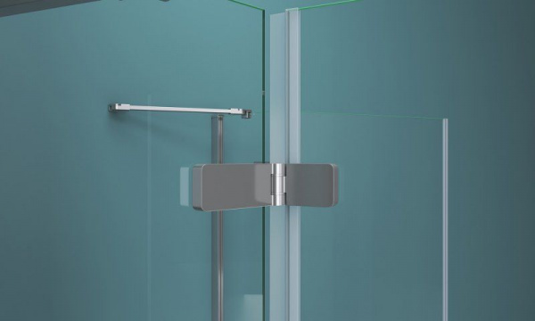 Душевая кабина BelBagno Kraft 1000x800x1950, прозрачн стекло, хром правый, KRAFT-AH-22-100/80-C-Cr-R