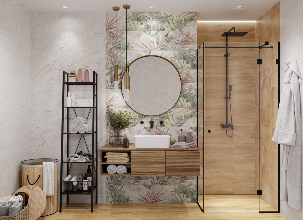 Керамическая плитка настенная Global Tile Авентура / Aventura Сер. 25x50 _тропики, GT137VG
