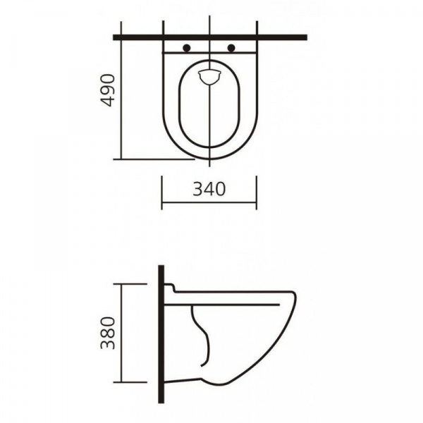 Унитаз подвесной  Sanita Luxe Attica Luxe с крышкой дюропласт ATCSLWH0104