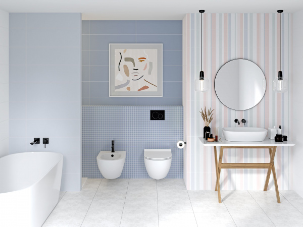 Керамическая плитка настенная Meissen Keramik Trendy линии многоцветный 25x75 TYU452